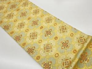 蜀江文に華文模様織出し袋帯